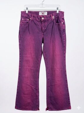Fragile Purple Bootcut Jeans | Size 11 | Y2K Vintage | 100% Cotton